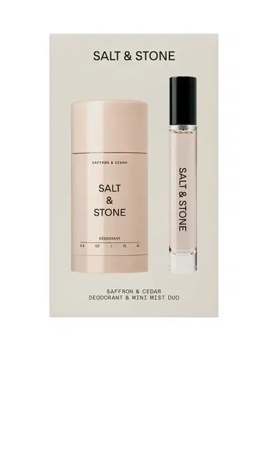 SALT & STONE Saffron & Cedar Deodorant + Mini Mist Duo | Thumbnail 1 SALT & STONE Saffron & Cedar Deodorant + Mini Mist Duo | Thumbnail 1