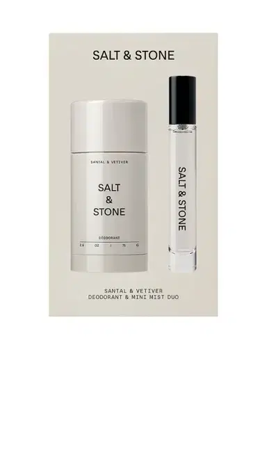 SALT & STONE Santal & Vetiver Deodorant + Mini Mist Duo | Thumbnail 1 SALT & STONE Santal & Vetiver Deodorant + Mini Mist Duo | Thumbnail 1