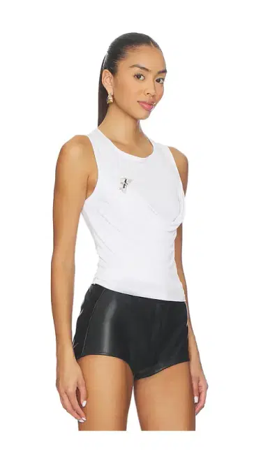 Kate Barton Cowl Neck Draped Tank With Brooch | Thumbnail 2 Kate Barton Cowl Neck Draped Tank With Brooch | Thumbnail 2