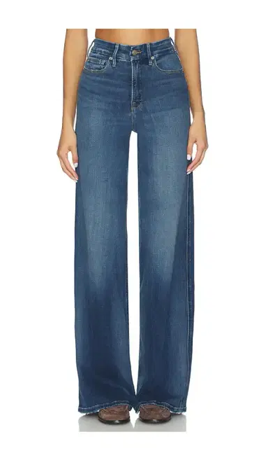 Good American Soft Tech Good Skate Wide Leg Jeans | Thumbnail 1 Good American Soft Tech Good Skate Wide Leg Jeans | Thumbnail 1