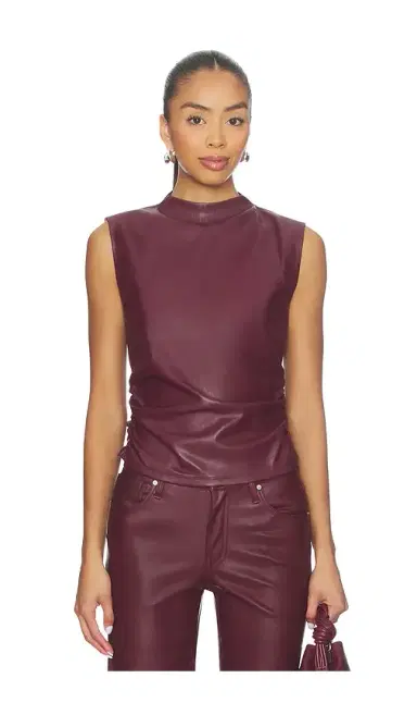 Hudson Jeans Faux Leather Top | Thumbnail 1 Hudson Jeans Faux Leather Top | Thumbnail 1