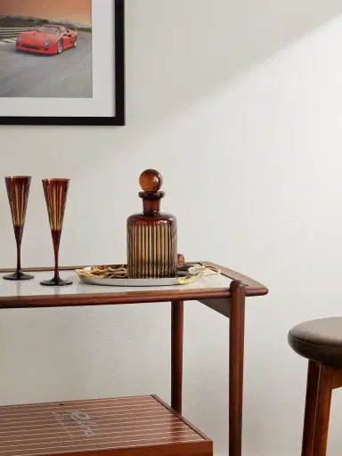 L'Objet Prism Glass Decanter - Men | Thumbnail 2 L'Objet Prism Glass Decanter - Men | Thumbnail 2