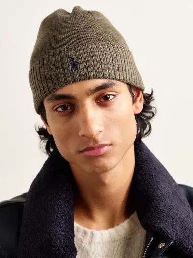 Polo Ralph Lauren Logo-Embroidered Wool Beanie - Men | Thumbnail 2 Polo Ralph Lauren Logo-Embroidered Wool Beanie - Men | Thumbnail 2