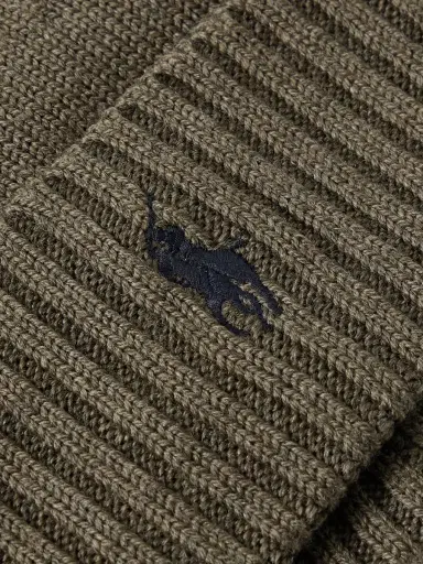 Polo Ralph Lauren Logo-Embroidered Wool Beanie - Men | Thumbnail 3 Polo Ralph Lauren Logo-Embroidered Wool Beanie - Men | Thumbnail 3