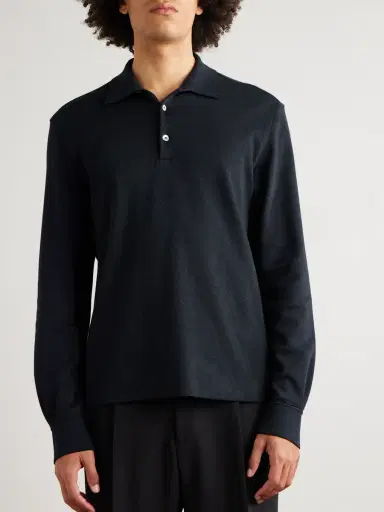 Zegna Cotton-Piqué Polo Shirt - Men | Thumbnail 3 Zegna Cotton-Piqué Polo Shirt - Men | Thumbnail 3