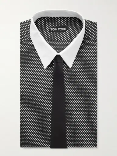 Tom Ford Slim-Fit Printed Cotton Shirt - Men | Thumbnail 5 Tom Ford Slim-Fit Printed Cotton Shirt - Men | Thumbnail 5