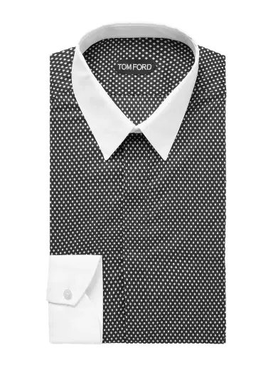 Tom Ford Slim-Fit Printed Cotton Shirt - Men | Thumbnail 1 Tom Ford Slim-Fit Printed Cotton Shirt - Men | Thumbnail 1