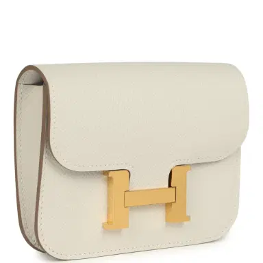 HERMÈS Hermes Constance Slim Wallet Craie Epsom Gold Hardware | Thumbnail 2 HERMÈS Hermes Constance Slim Wallet Craie Epsom Gold Hardware | Thumbnail 2