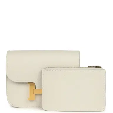 HERMÈS Hermes Constance Slim Wallet Craie Epsom Gold Hardware | Thumbnail 7 HERMÈS Hermes Constance Slim Wallet Craie Epsom Gold Hardware | Thumbnail 7