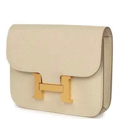 HERMÈS Hermes Constance Slim Wallet Craie Epsom Gold Hardware | Thumbnail 3 HERMÈS Hermes Constance Slim Wallet Craie Epsom Gold Hardware | Thumbnail 3