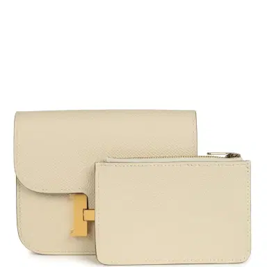 HERMÈS Hermes Constance Slim Wallet Craie Epsom Gold Hardware | Thumbnail 7 HERMÈS Hermes Constance Slim Wallet Craie Epsom Gold Hardware | Thumbnail 7