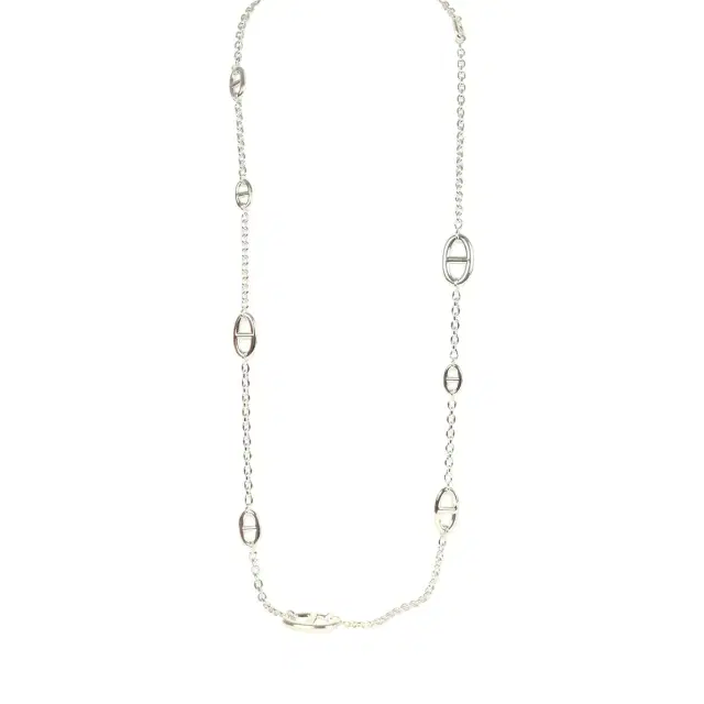 HERMÈS Hermes Farandole Rope Necklace 80cm Sterling Silver Hardware