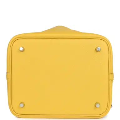 HERMÈS Hermes Picotin Lock 22 Sun Clemence Palladium Hardware | Thumbnail 6 HERMÈS Hermes Picotin Lock 22 Sun Clemence Palladium Hardware | Thumbnail 6