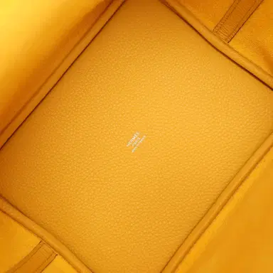 HERMÈS Hermes Picotin Lock 22 Sun Clemence Palladium Hardware | Thumbnail 7 HERMÈS Hermes Picotin Lock 22 Sun Clemence Palladium Hardware | Thumbnail 7