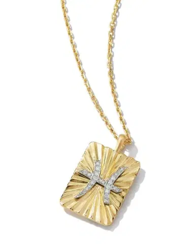 DAVID WEBB Diamond Pisces Zodiac Pendant Necklace | Thumbnail 3 DAVID WEBB Diamond Pisces Zodiac Pendant Necklace | Thumbnail 3