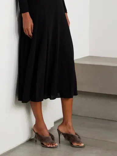Alaïa Shearling Mules | Thumbnail 2 Alaïa Shearling Mules | Thumbnail 2