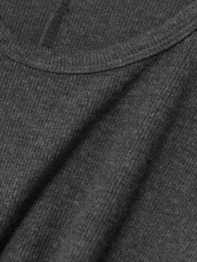 ÉTERNE Long Sleeved Crew Neck Ribbed Stretch-jersey Maxi Dress | Thumbnail 4 ÉTERNE Long Sleeved Crew Neck Ribbed Stretch-jersey Maxi Dress | Thumbnail 4