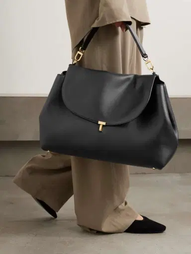 TOTEME T-lock Large Leather Shoulder Bag | Thumbnail 6 TOTEME T-lock Large Leather Shoulder Bag | Thumbnail 6