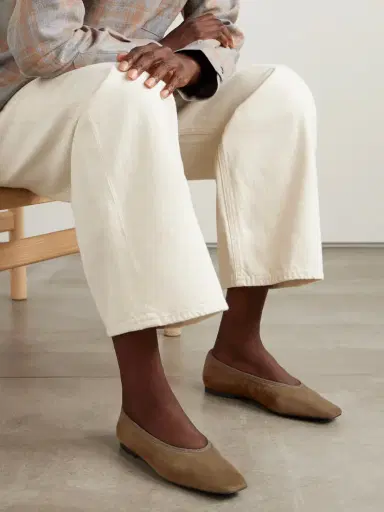 TOTEME Minimalist Suede Ballet Flats | Thumbnail 2 TOTEME Minimalist Suede Ballet Flats | Thumbnail 2
