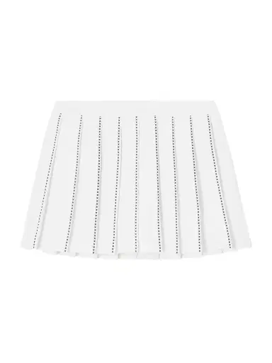 Tory Sport Embroidered Pleated Jersey Mini Tennis Skirt | Thumbnail 1 Tory Sport Embroidered Pleated Jersey Mini Tennis Skirt | Thumbnail 1