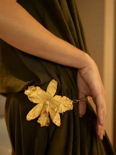 ALMA Cattleya Orchid Chain Belt | Thumbnail 2 ALMA Cattleya Orchid Chain Belt | Thumbnail 2