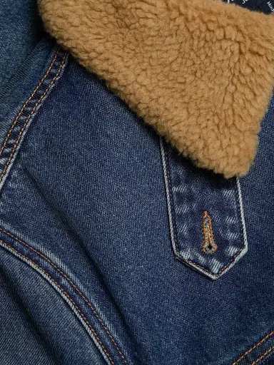 Veronica Beard Women's Donna Sherpa-Lined Denim Jacket - City Lights | Thumbnail 7 Veronica Beard Women's Donna Sherpa-Lined Denim Jacket - City Lights | Thumbnail 7