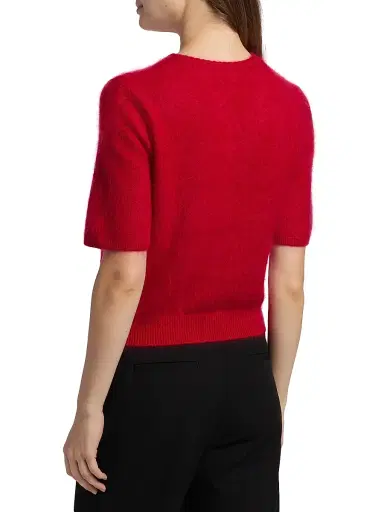 rag & bone Women's Jada Brushed Cashmere Crop Sweater - Red | Thumbnail 5 rag & bone Women's Jada Brushed Cashmere Crop Sweater - Red | Thumbnail 5