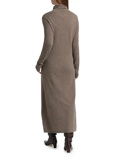 Lisa Yang Women's Truffle Cashmere Turtleneck Sweaterdress | Thumbnail 5 Lisa Yang Women's Truffle Cashmere Turtleneck Sweaterdress | Thumbnail 5