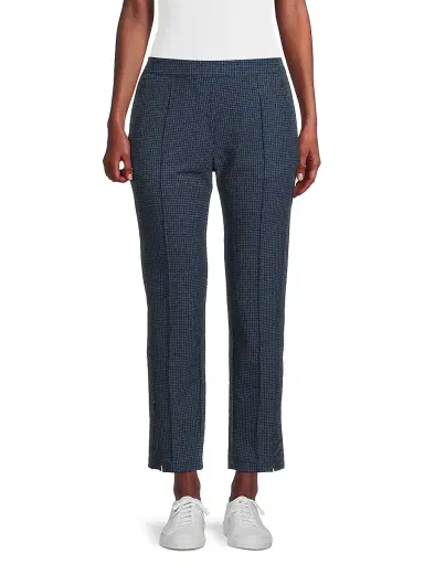 Lucky in Love Women's Bouclé Grid Pull-On Pants - Midnight | Thumbnail 3 Lucky in Love Women's Bouclé Grid Pull-On Pants - Midnight | Thumbnail 3