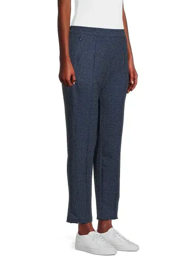 Lucky in Love Women's Bouclé Grid Pull-On Pants - Midnight | Thumbnail 4 Lucky in Love Women's Bouclé Grid Pull-On Pants - Midnight | Thumbnail 4