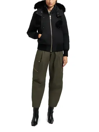 Moose Knuckles Women's Debbie Shearling-Trim Down Bomber Jacket | Thumbnail 2 Moose Knuckles Women's Debbie Shearling-Trim Down Bomber Jacket | Thumbnail 2