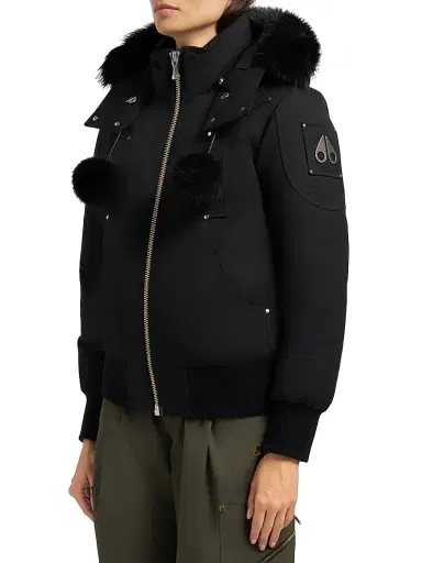 Moose Knuckles Women's Debbie Shearling-Trim Down Bomber Jacket | Thumbnail 5 Moose Knuckles Women's Debbie Shearling-Trim Down Bomber Jacket | Thumbnail 5