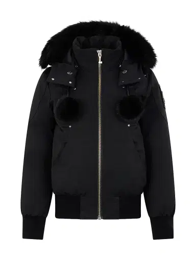 Moose Knuckles Women's Debbie Shearling-Trim Down Bomber Jacket | Thumbnail 1 Moose Knuckles Women's Debbie Shearling-Trim Down Bomber Jacket | Thumbnail 1