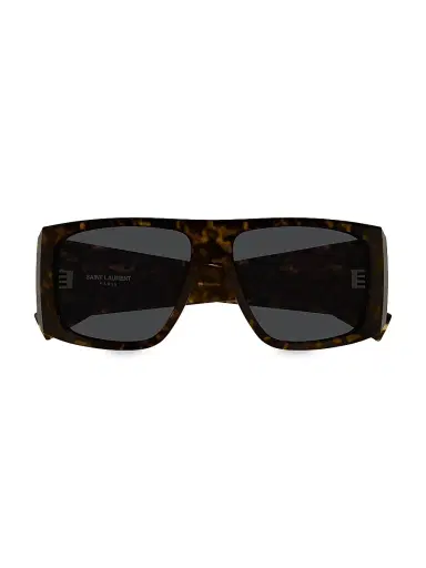 Saint Laurent Women's 57MM Rectangular Sunglasses - Havana | Thumbnail 2 Saint Laurent Women's 57MM Rectangular Sunglasses - Havana | Thumbnail 2