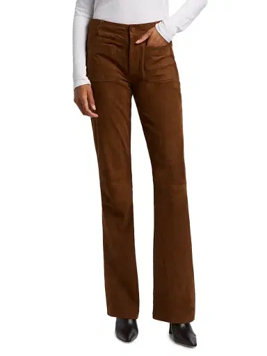 Ba&sh Women's Mossi Suede Trousers - Terre - Size XL | Thumbnail 3 Ba&sh Women's Mossi Suede Trousers - Terre - Size XL | Thumbnail 3