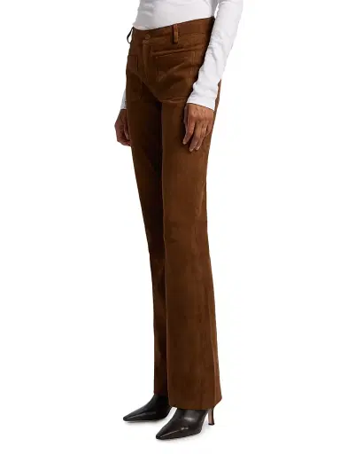 Ba&sh Women's Mossi Suede Trousers - Terre - Size XL | Thumbnail 4 Ba&sh Women's Mossi Suede Trousers - Terre - Size XL | Thumbnail 4