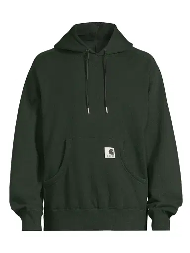 Sacai Men's x Carhartt WIP Cotton Jersey Hoodie - Green - Size XXL | Thumbnail 1 Sacai Men's x Carhartt WIP Cotton Jersey Hoodie - Green - Size XXL | Thumbnail 1