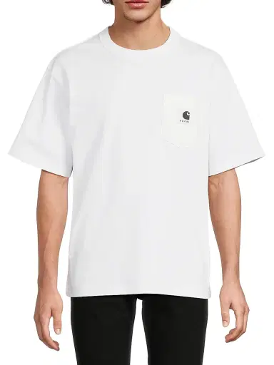 Sacai Men's x Carhartt WIP Patch Pocket Cotton T-Shirt - White - Size XXL | Thumbnail 3 Sacai Men's x Carhartt WIP Patch Pocket Cotton T-Shirt - White - Size XXL | Thumbnail 3