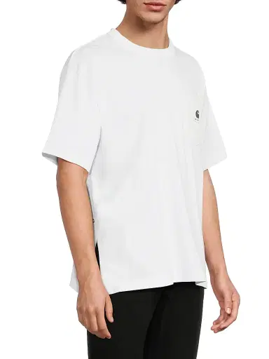 Sacai Men's x Carhartt WIP Patch Pocket Cotton T-Shirt - White - Size XXL | Thumbnail 6 Sacai Men's x Carhartt WIP Patch Pocket Cotton T-Shirt - White - Size XXL | Thumbnail 6