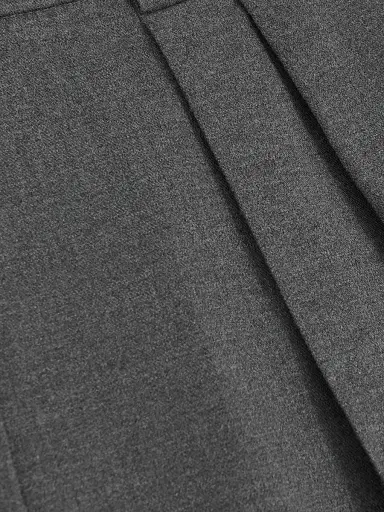 Reiss Women's Poppie Flannel Wide-Leg Trousers - Grey | Thumbnail 5 Reiss Women's Poppie Flannel Wide-Leg Trousers - Grey | Thumbnail 5