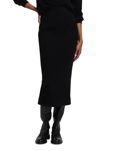 Dolce & Gabbana Women's Wool Pencil Midi-Skirt - Nero | Thumbnail 3 Dolce & Gabbana Women's Wool Pencil Midi-Skirt - Nero | Thumbnail 3