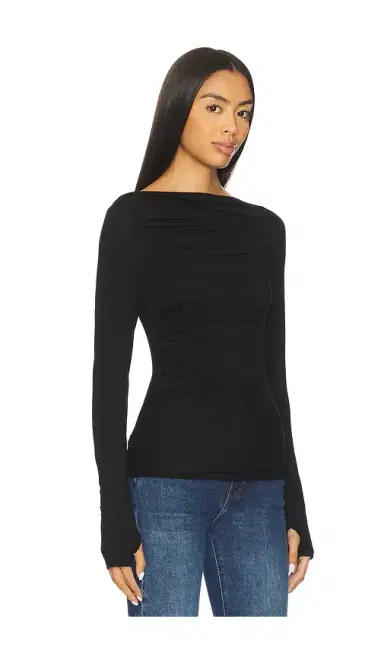 ENZA COSTA Draped Boatneck Top | Thumbnail 2 ENZA COSTA Draped Boatneck Top | Thumbnail 2