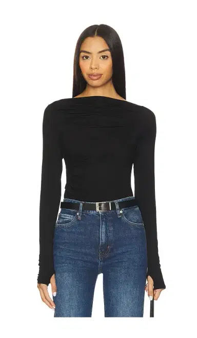 ENZA COSTA Draped Boatneck Top | Thumbnail 1 ENZA COSTA Draped Boatneck Top | Thumbnail 1
