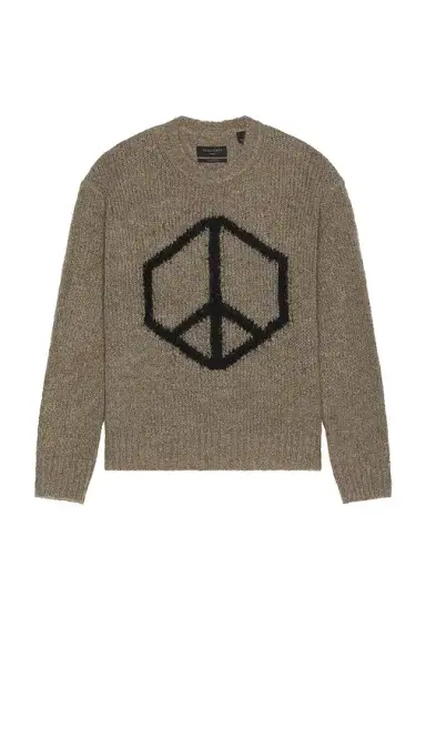ALLSAINTS Message Crew Neck Sweater | Thumbnail 1 ALLSAINTS Message Crew Neck Sweater | Thumbnail 1