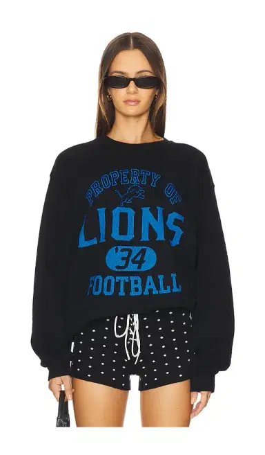 Junk Food Lions Property Crew Fleece Sweatshirt | Thumbnail 3 Junk Food Lions Property Crew Fleece Sweatshirt | Thumbnail 3