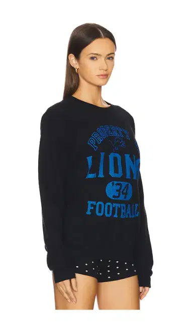 Junk Food Lions Property Crew Fleece Sweatshirt | Thumbnail 4 Junk Food Lions Property Crew Fleece Sweatshirt | Thumbnail 4
