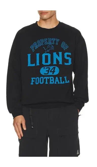 Junk Food Lions Property Crew Fleece Sweatshirt | Thumbnail 1 Junk Food Lions Property Crew Fleece Sweatshirt | Thumbnail 1