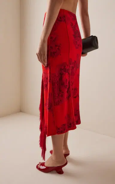 Erdem French Fray Knit Midi Skirt | Thumbnail 4 Erdem French Fray Knit Midi Skirt | Thumbnail 4