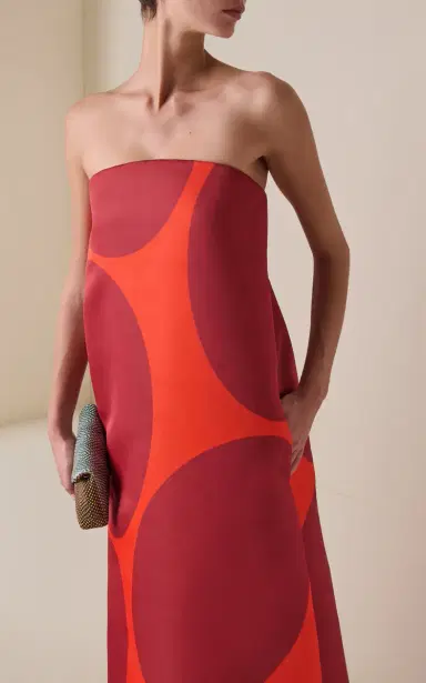 Dries Van Noten Damino Duchess-Satin Gown | Thumbnail 5 Dries Van Noten Damino Duchess-Satin Gown | Thumbnail 5