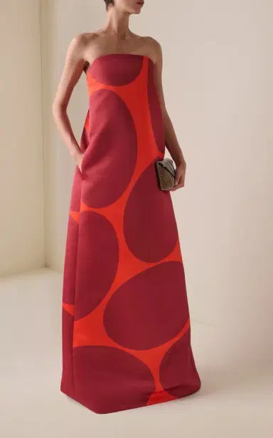 Dries Van Noten Damino Duchess-Satin Gown | Thumbnail 6 Dries Van Noten Damino Duchess-Satin Gown | Thumbnail 6